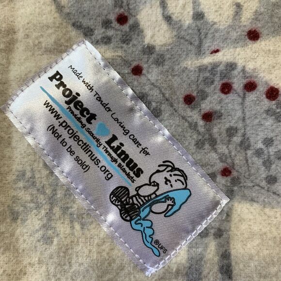 Project Linus Handmade Cozy Blanket Winter Holiday Plaid Elk 39X30 Snowflakes - Picture 8 of 9